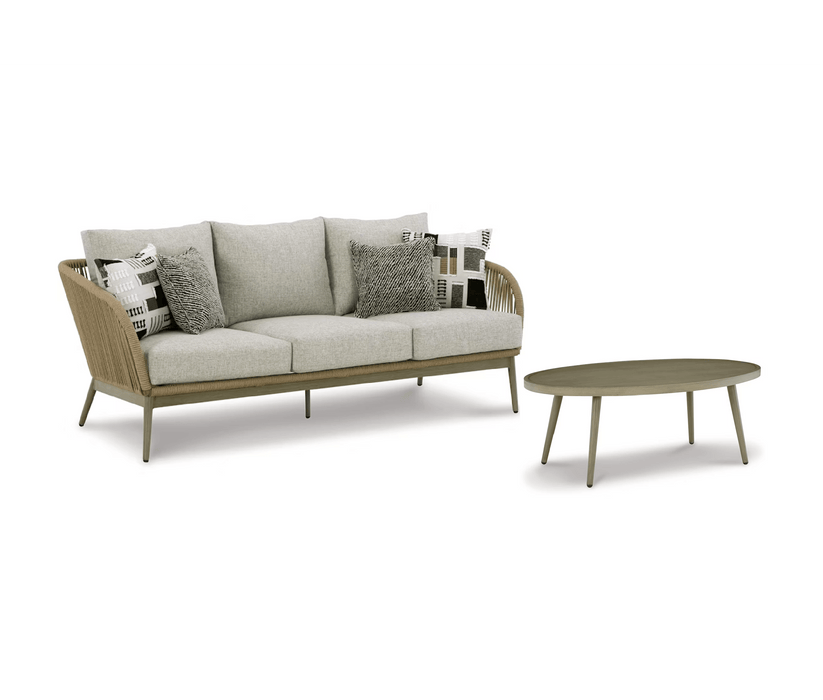 OUTDOOR SOFA WITH TABLE