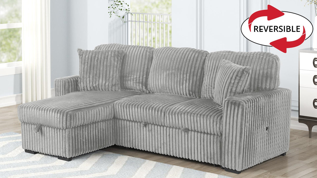 Plush Reversible Sectional Sofa