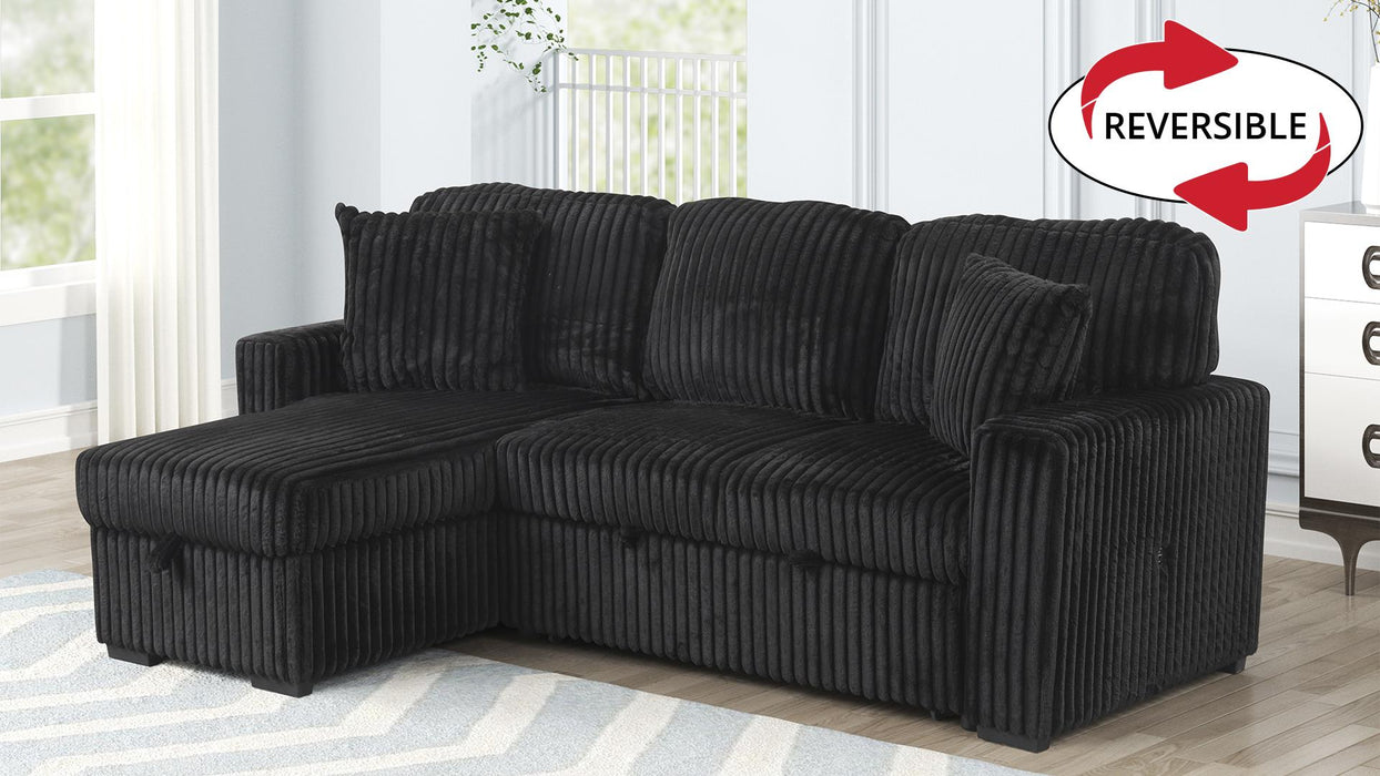 Plush Reversible Sectional Sofa