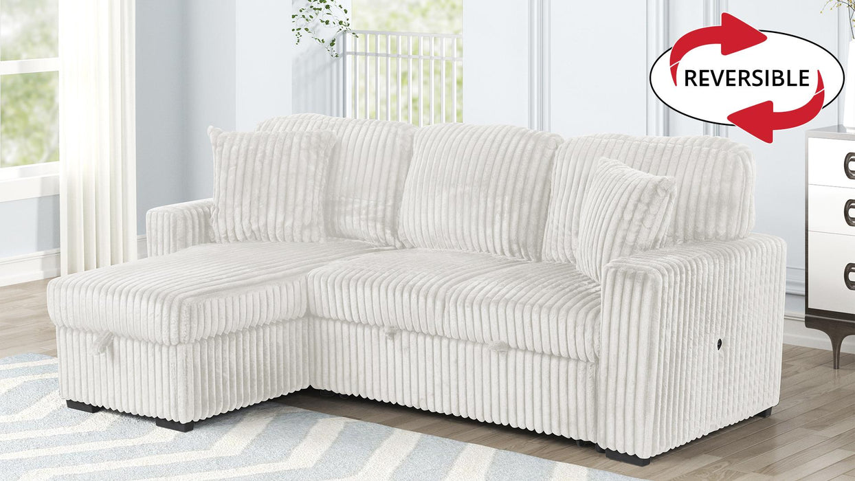 Plush Reversible Sectional Sofa
