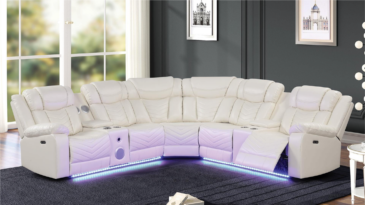 Power Recliner Sectional with speaker