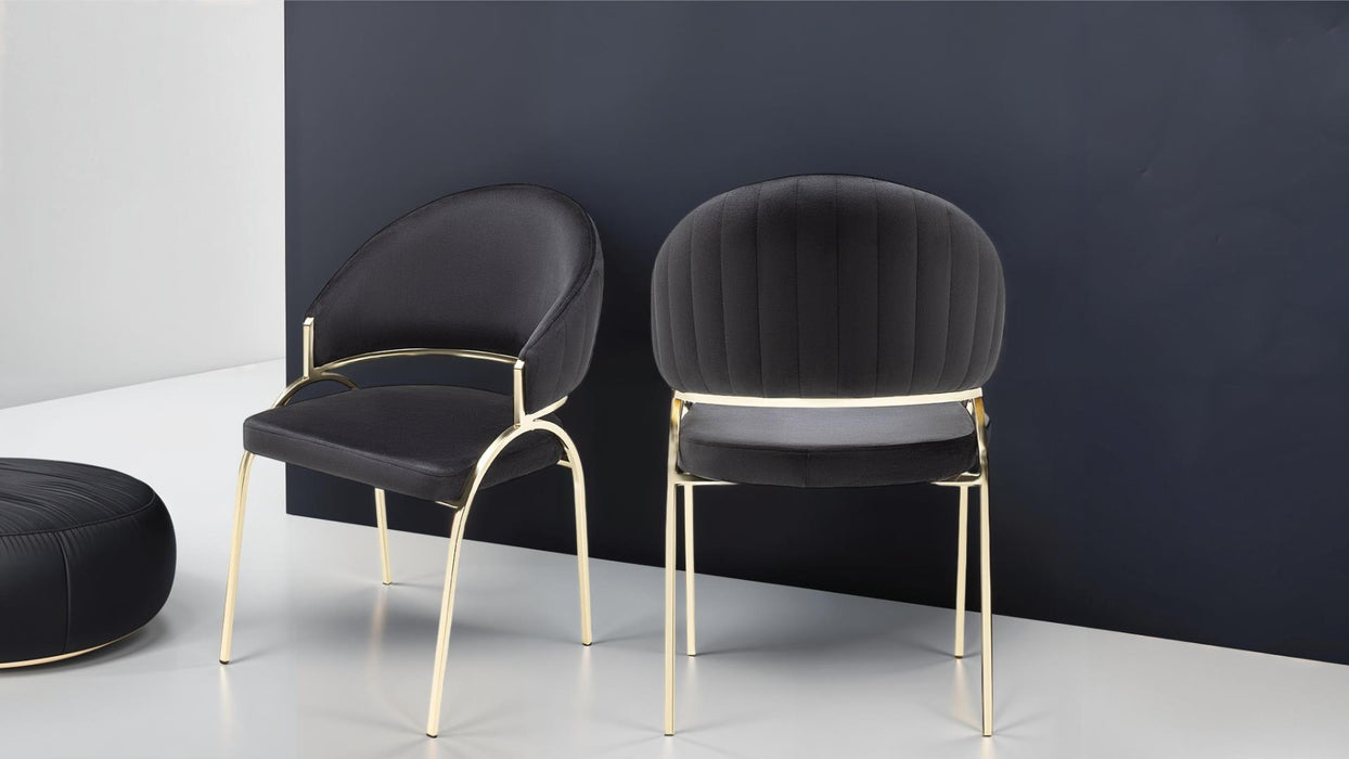 RUBY GOLD LEGS CHAIR