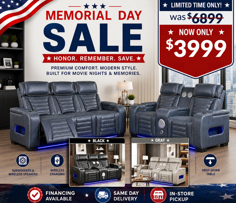2 PC Recliner Sofa & Loveseat