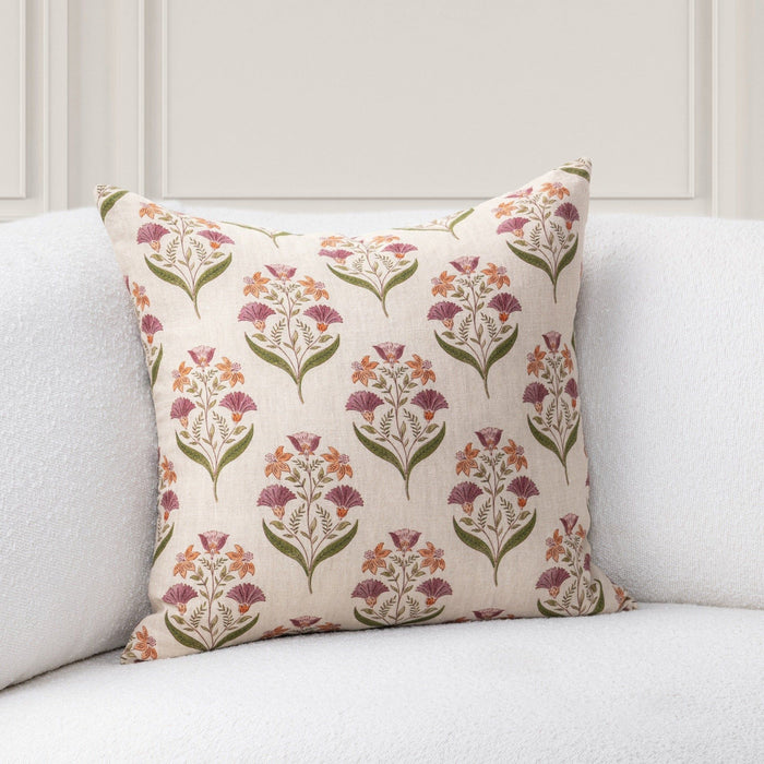 Transcendence - 22" x 22" Bluffs Pillow - Olive Green / Multi