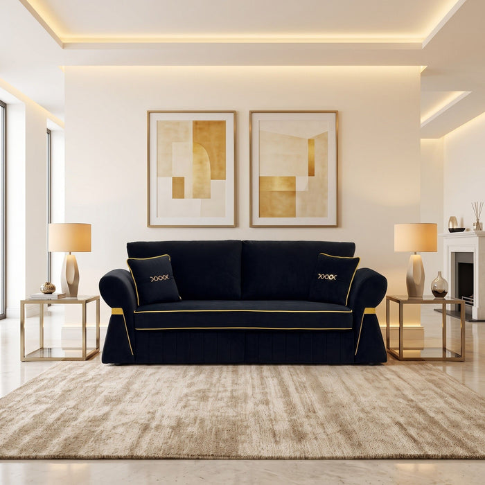 3 Seater Sofa & Pocket Coils And Foam Cushion