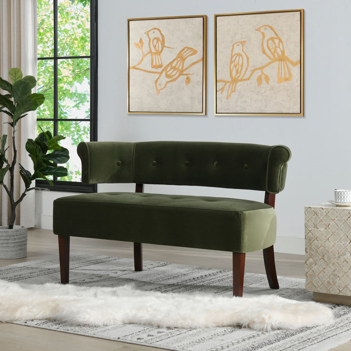 Jared - Versatile Roll Arm Tufted Bench Settee