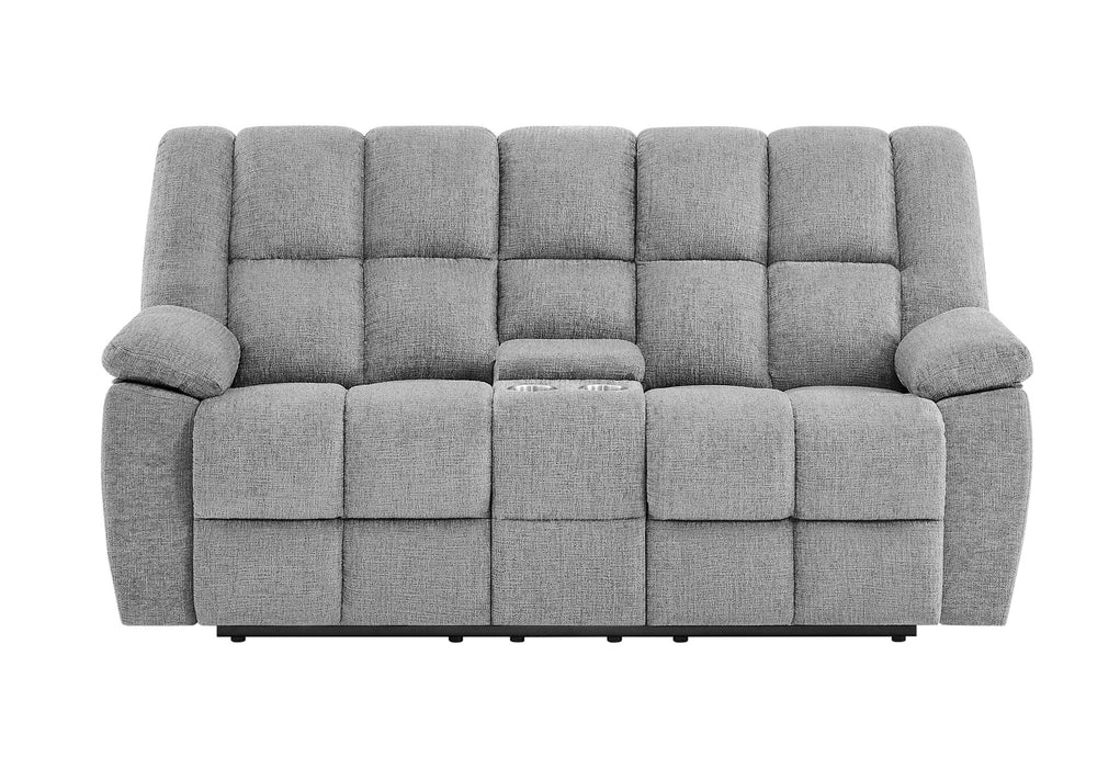 U6000 - Console Reclining Loveseat - Smoke