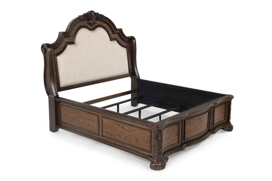 Ludwig - King 4 Piece Bedroom Set - Dark Brown