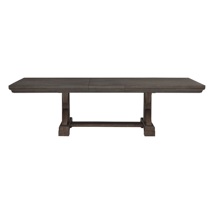 Augusta - Rectangle Dining Table - Rustic Brown