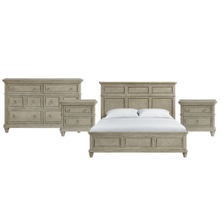 Whit-Ash - Panel Bedroom Set