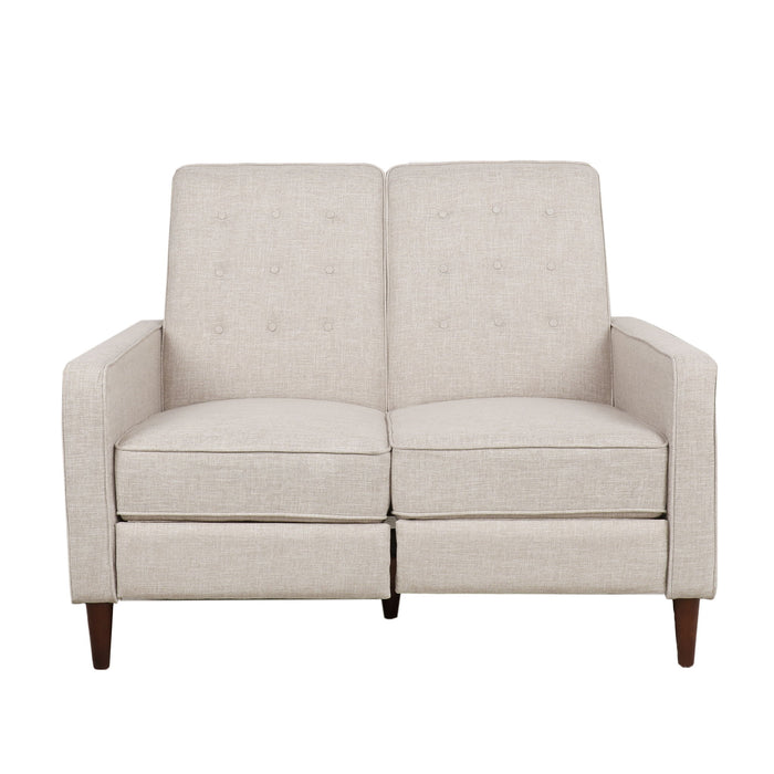 Manville - Contemporary Tufted Loveseat Pushback Recliner