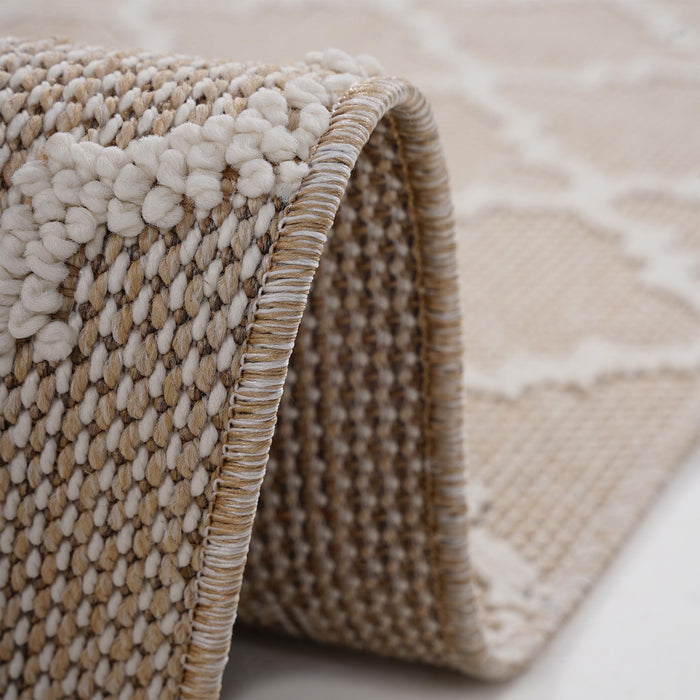 Guros - 4' X 6' Trellis Indoor / Outdoor Area Rug - Ivory
