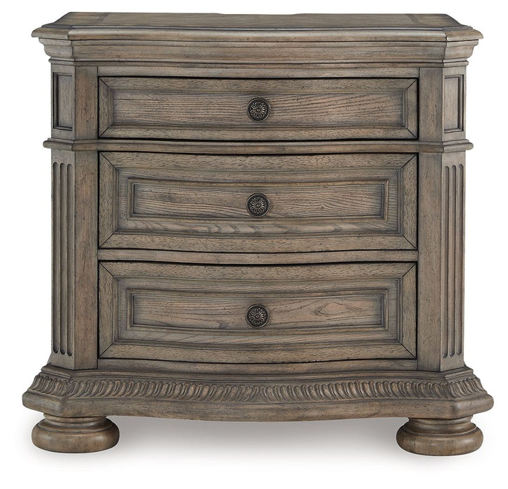 Ardenfield - Three Drawer Night Stand - Light Brown