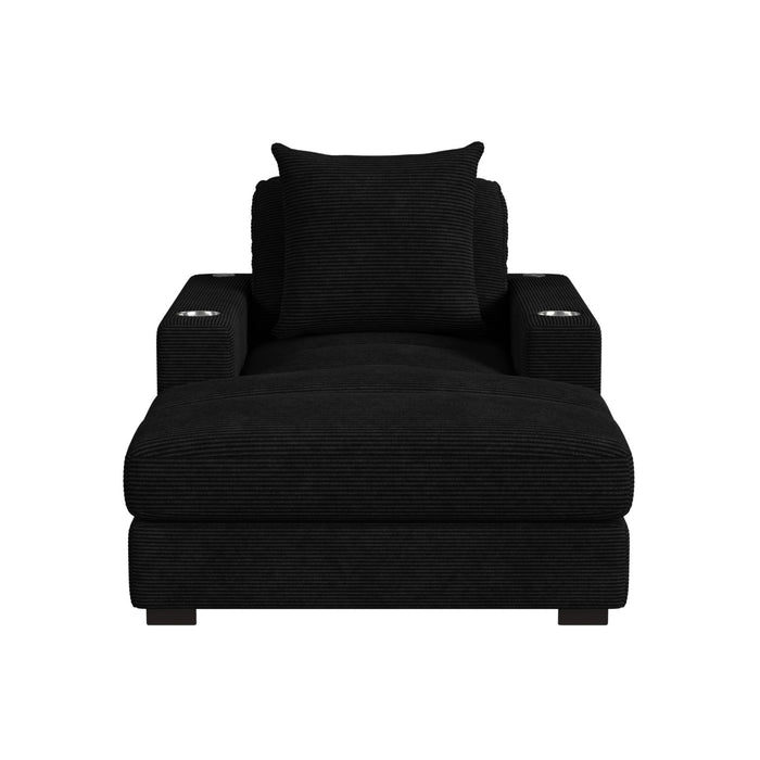 Arizona - Chaise With 1 Pillow 20", 2 Cupholders And 2 USB