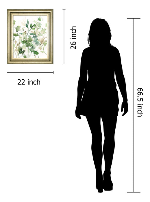 Sage Garden I By Carol Robinson - Framed Print Wall Art - Green