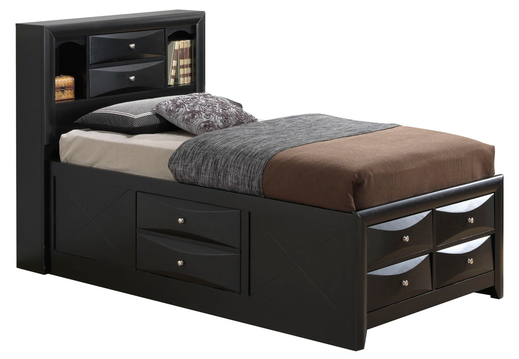 Glory Furniture Marilla Queen Storage Bed, Black