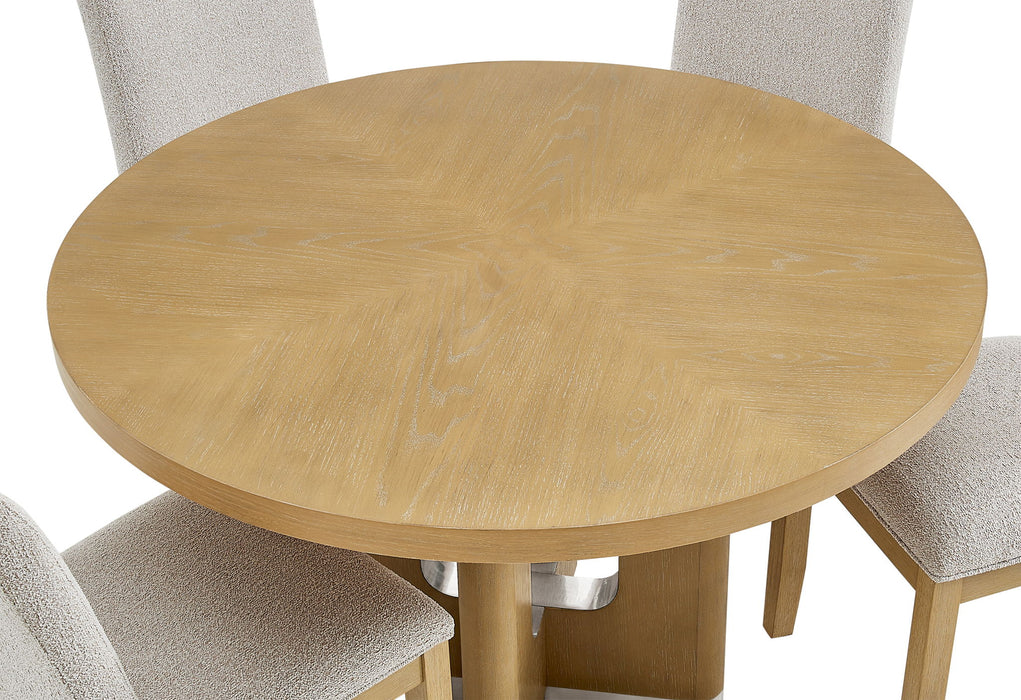 D3124 - 7 Piece Dining Room Set (D3124 Dining Table And 6 D1248 Dining Chairs) - Natural