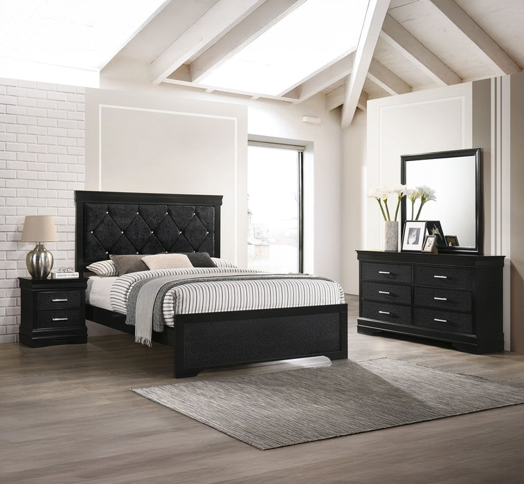 Amalia - Queen 4 Piece Bedroom Set - Black