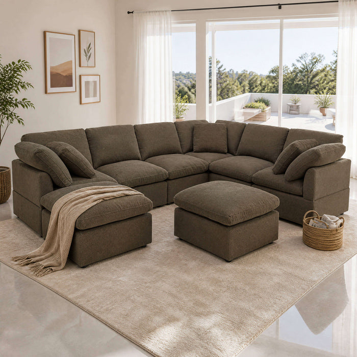 Modular Cloud Sofa, Freely Configurable Corner
