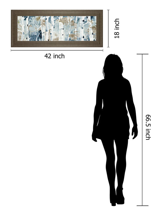 Blue Upon The Hill By Lanie Loreth - Framed Print Wall Art - Blue