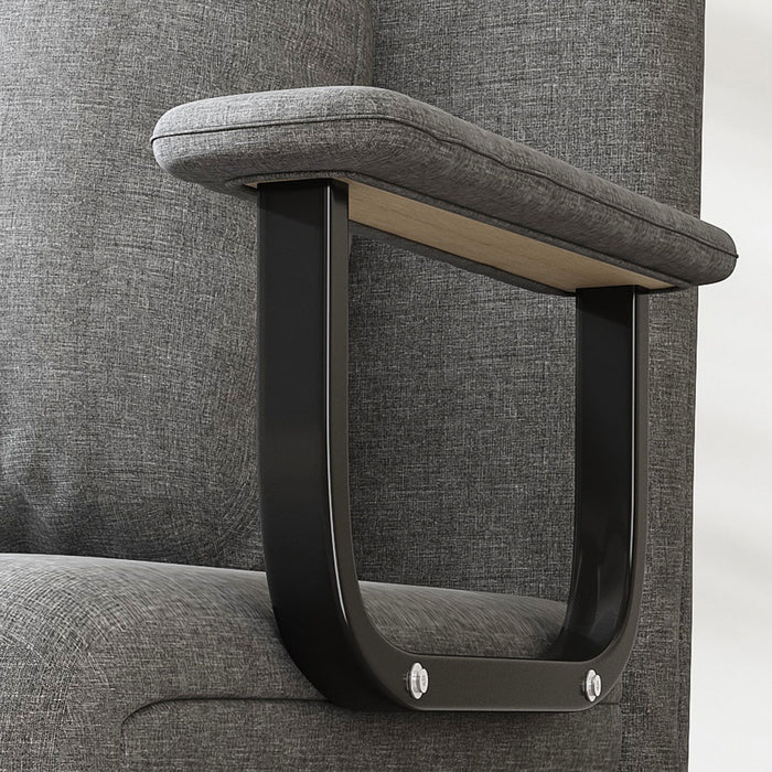 3 In 1 Convertible Folding Sofa Bed With Adjustable Backrest And Pillow