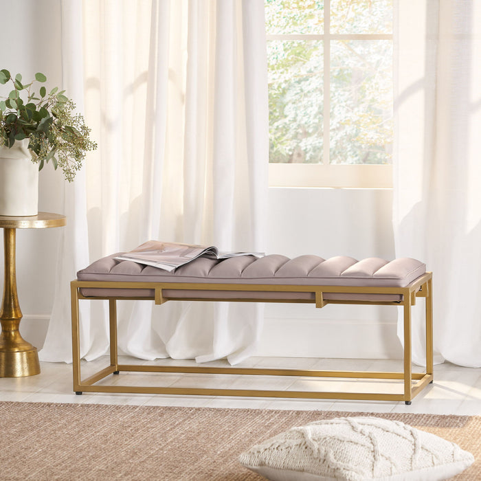 Breu - Ottoman Bench - Gold