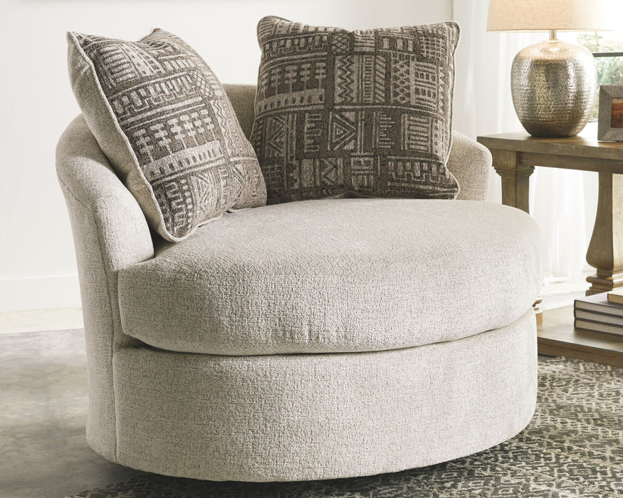 Soletren - Swivel Accent Chair - Stone