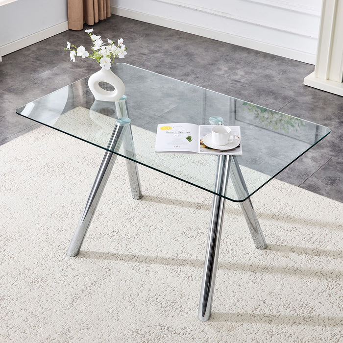 Dining Table With Transparent Surface