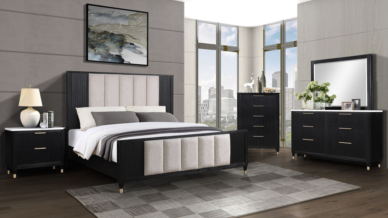 Kara - Queen Bed - Black