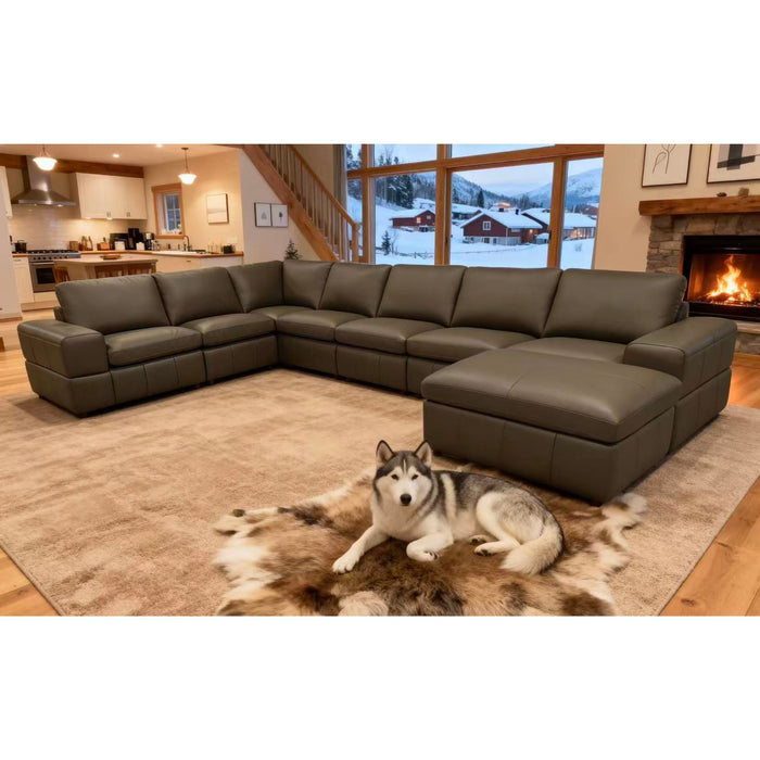 Large Square Arms Modular Sectional