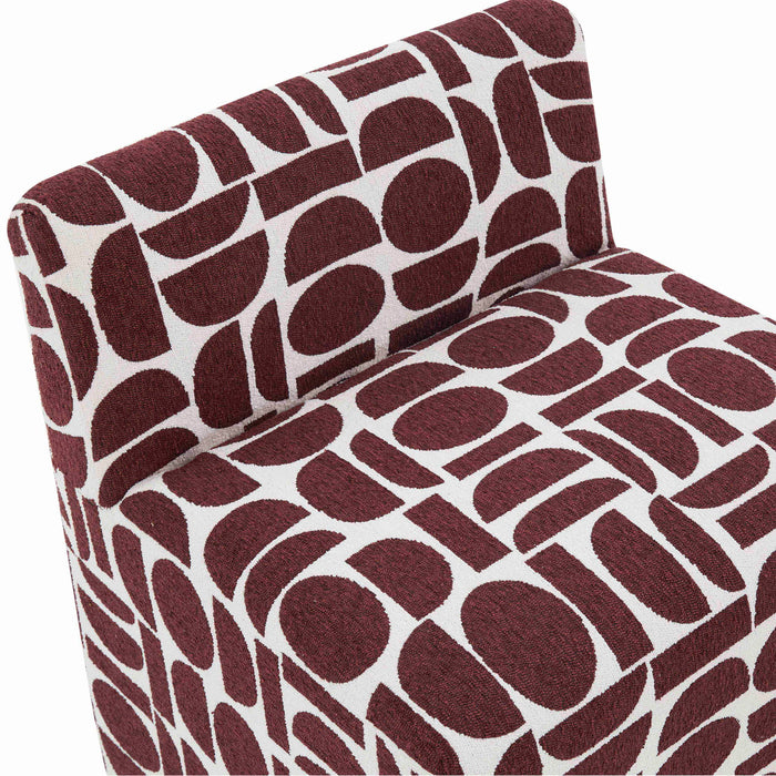 Pippa - Geometric Jacquard Weave Stool