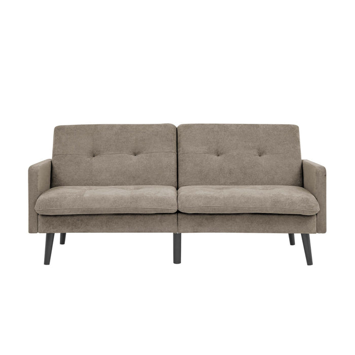 Easy Convert Futon Sofa With Tufted Back And Seat