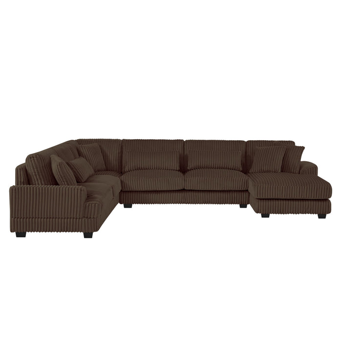 U - Sectional Sofa With Chaise Lounge, Oversized Living Room Couch
