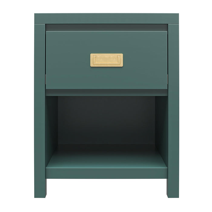 Haven - 1 Drawer Nightstand - Green