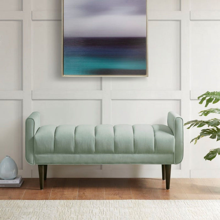 Linea - Upholstered Accent Bench - Seafoam