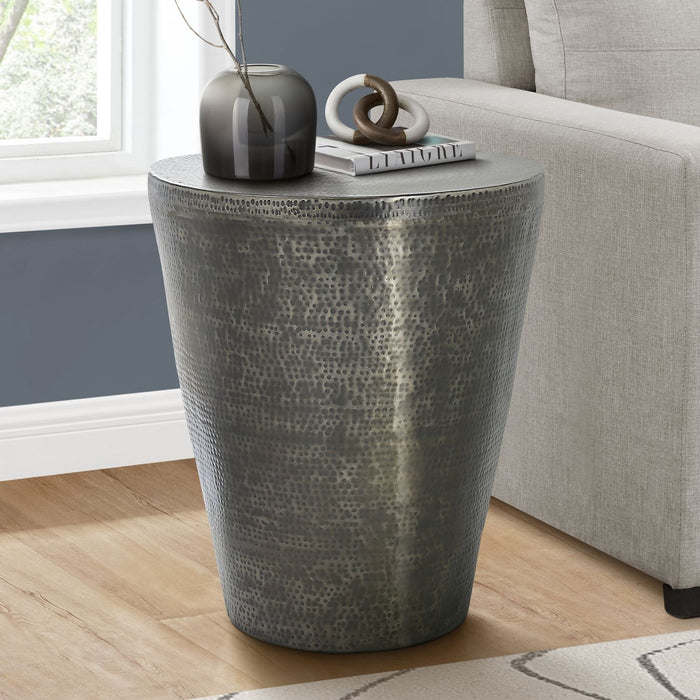 Drum Accent Side Table, Elegant Design
