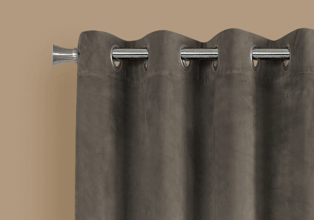 2 Pieces Set, Curtain Panel, Room Darkening, Grommet, Contemporary & Modern