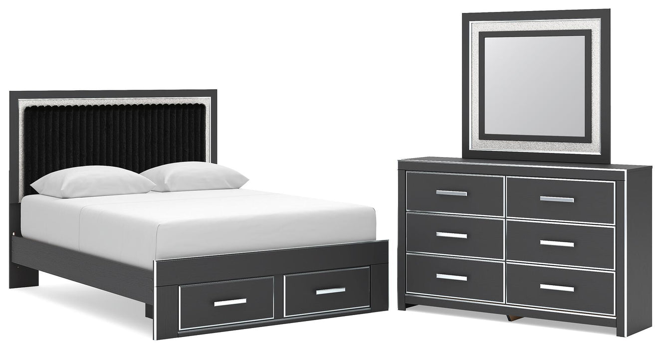 Zuraleus - Upholstered Panel Platform Storage Bedroom Set