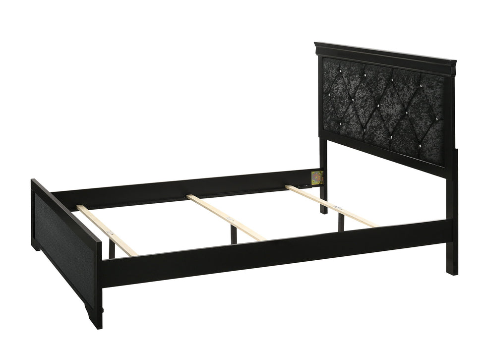 Amalia - California King Bed - Black