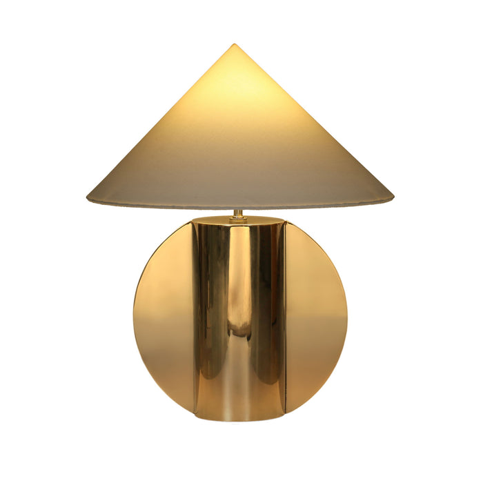Geo - Semi-Circled Table Lamp - Chrome
