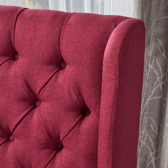 Sophisticated Tufted Dining Chair With High Back Design
