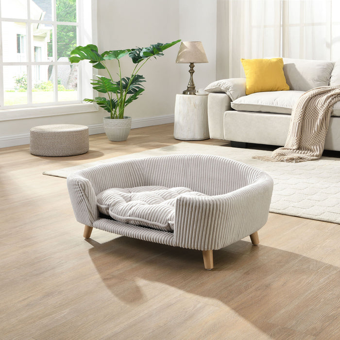 Elevated - Dog Bed Frame For Small Dog, Pet Couch Bed With Legs And Supportive Foam, Easy Assembly