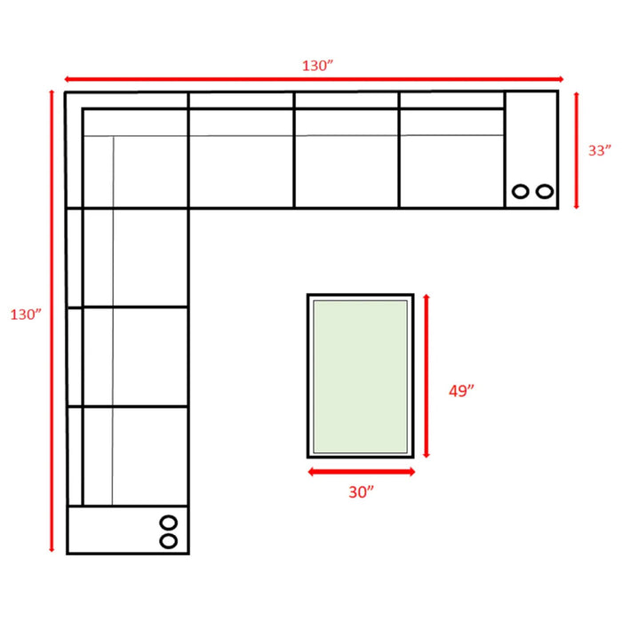 Outdoor Wicker Sectional With Weather Resistant Cushions And Table