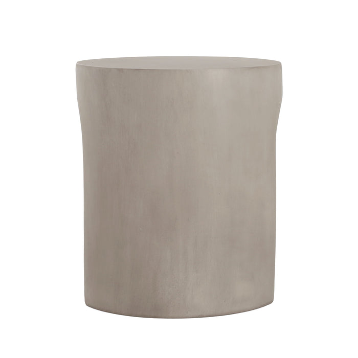 Outdoor Round With U Shape Side Table - Light Gray