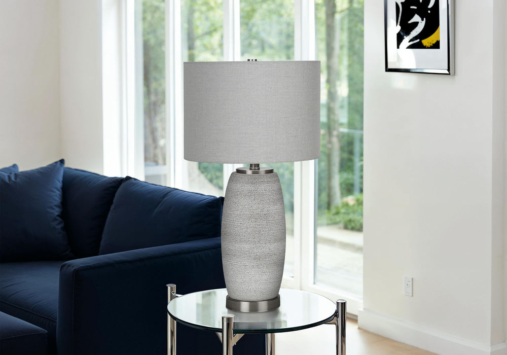 Lighting, Table Lamp, Ceramic, Modern - Gray