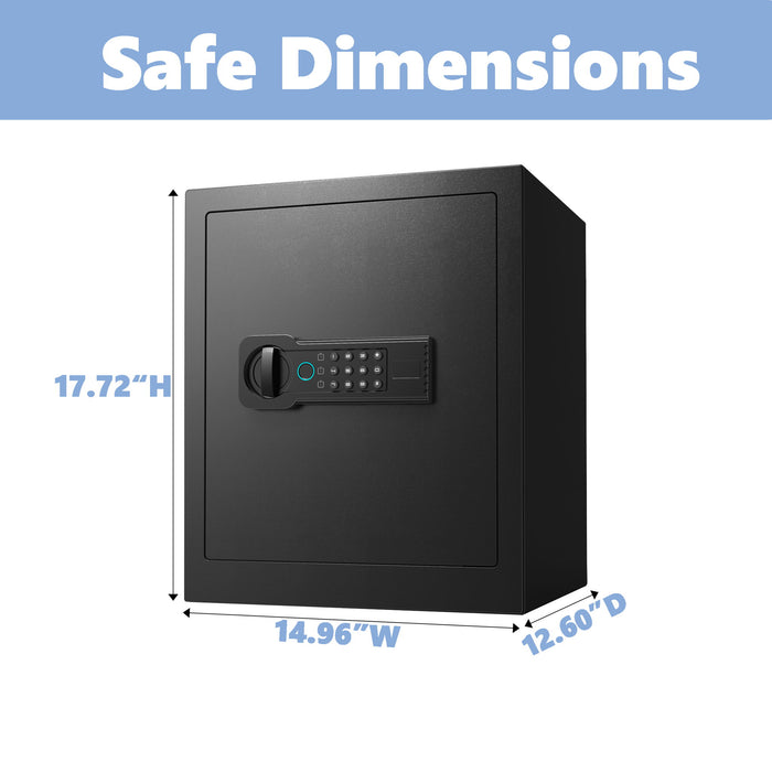 Home Safe, Fingerprint & Digital Keypad Lock, Security Cabinet
