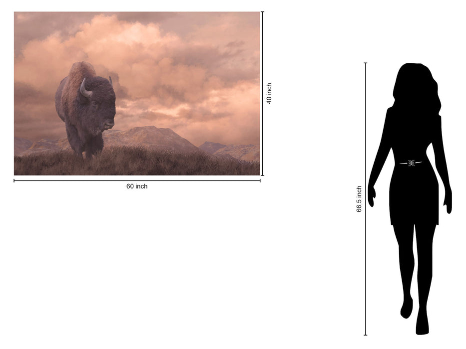 Tempered Glass - Sepia Buffalo - Pink