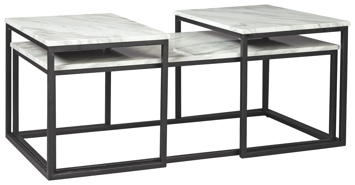 Donnesta - Occasional Table Set (Set of 3) - Gray / Black