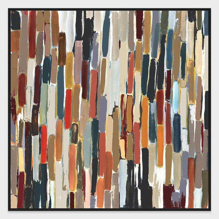 Kaleidoscope II - 48" x 48" Painting Art by Buddy Whitlock - Dark Gray