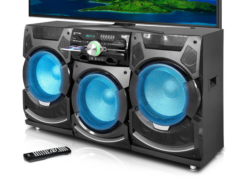 10,000 Watt Neighbor Hater TV Stand - Black